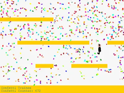 Skjermbilde fra Confetti Guy
